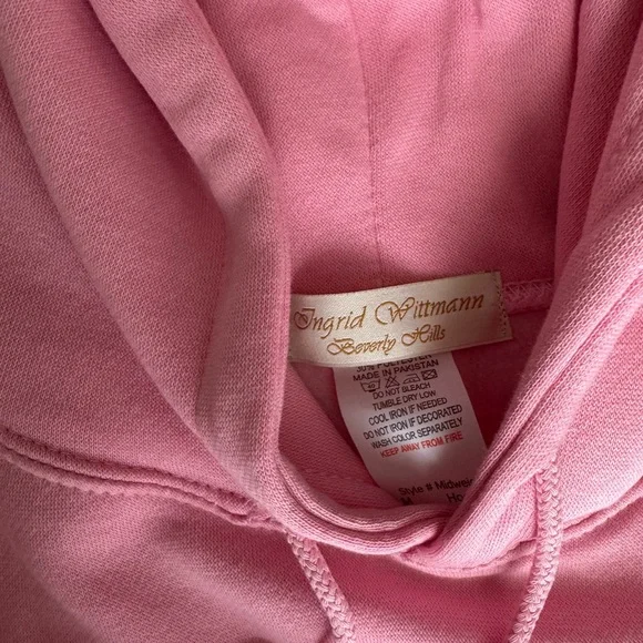 Pink Beverly Hills oversized unisex Hoodie - Picture 5 of 7